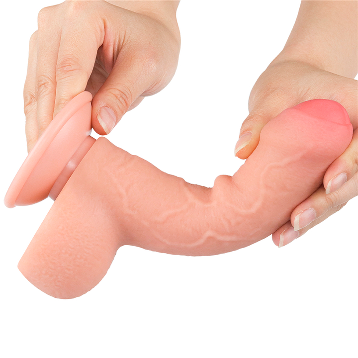 Dildo Realista 7'' Sliding Skin Dual Layer Dong - Sen Fantasy