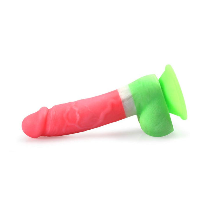 Dildo S-man Glow Pink And Green - Sen Fantasy