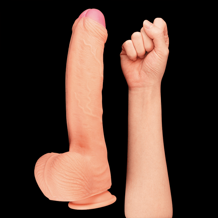 Dildo Silicone 11" Dual Layer Cock - Sen Fantasy