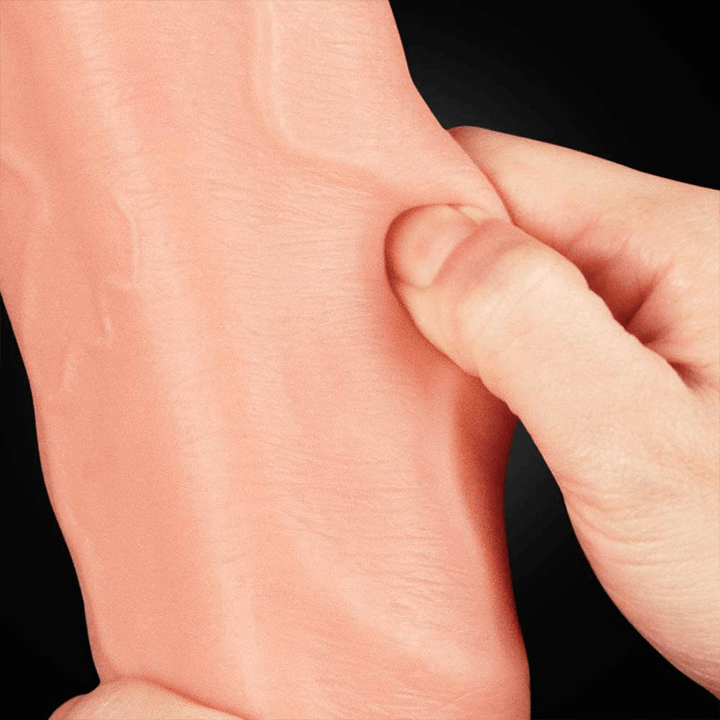 Dildo Silicones 12" Dual Layered Platinum Cock - Sen Fantasy
