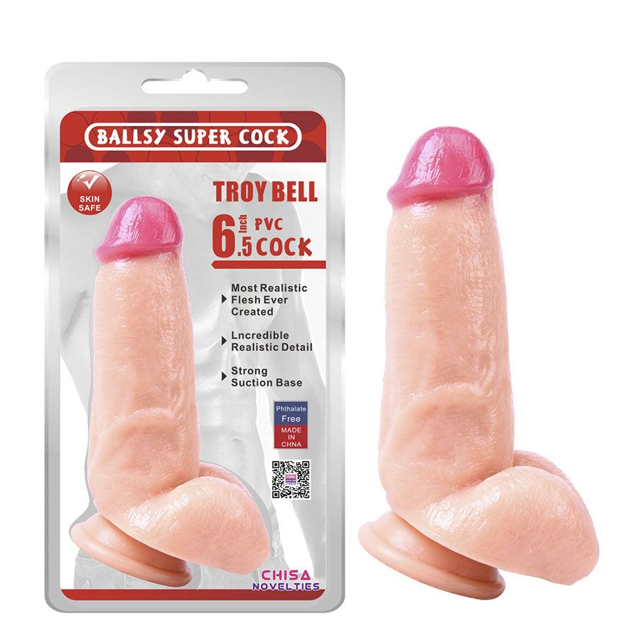 Dildo Troy Bell 6.5'' Flesh - Sen Fantasy