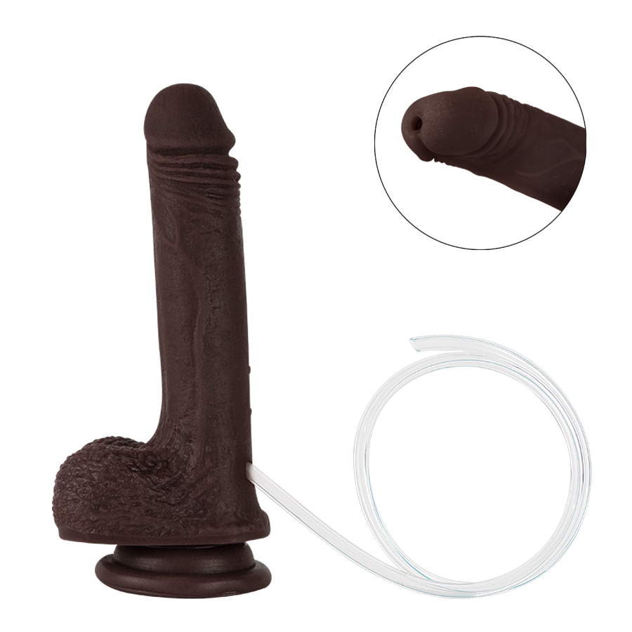 Dildo Uriel Brown Eyaculador - Sen Fantasy