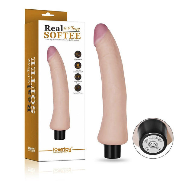 Dildo Vibrador Flesh 9'' Real Softee - Sen Fantasy