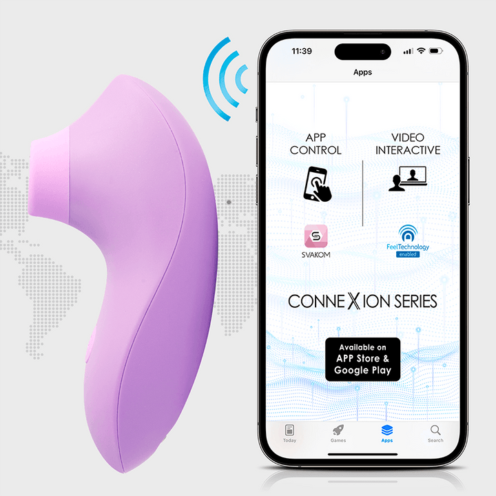 Estimulador Clitorial Pulse Lite NEO Lavanda Controlado por APP Global by Svakom - Sen Fantasy