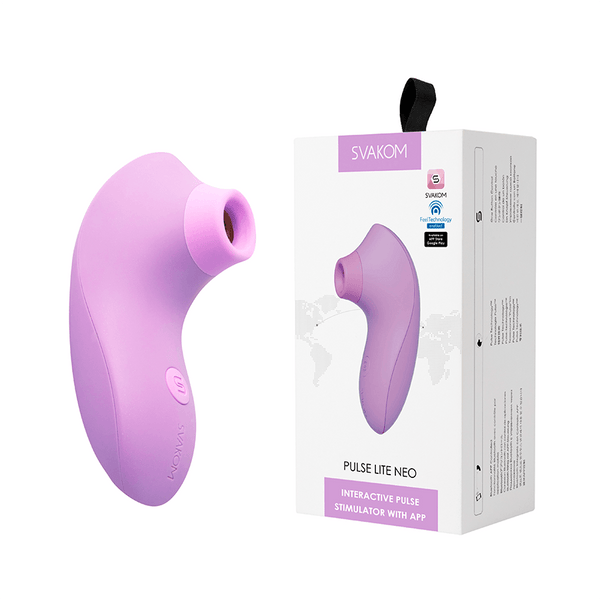 Estimulador Clitorial Pulse Lite NEO Lavanda Controlado por APP Global by Svakom - Sen Fantasy