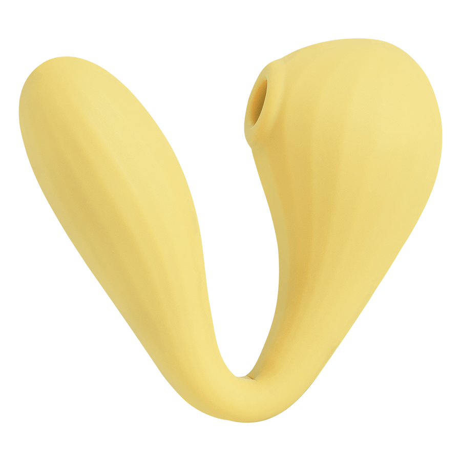 Estimulador Clitorial y Vibrador Punto G con APP Magic Bobi Yellow - Sen Fantasy