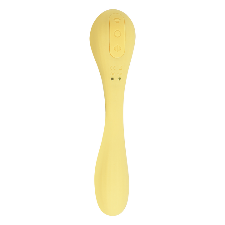 Estimulador Clitorial y Vibrador Punto G con APP Magic Bobi Yellow - Sen Fantasy