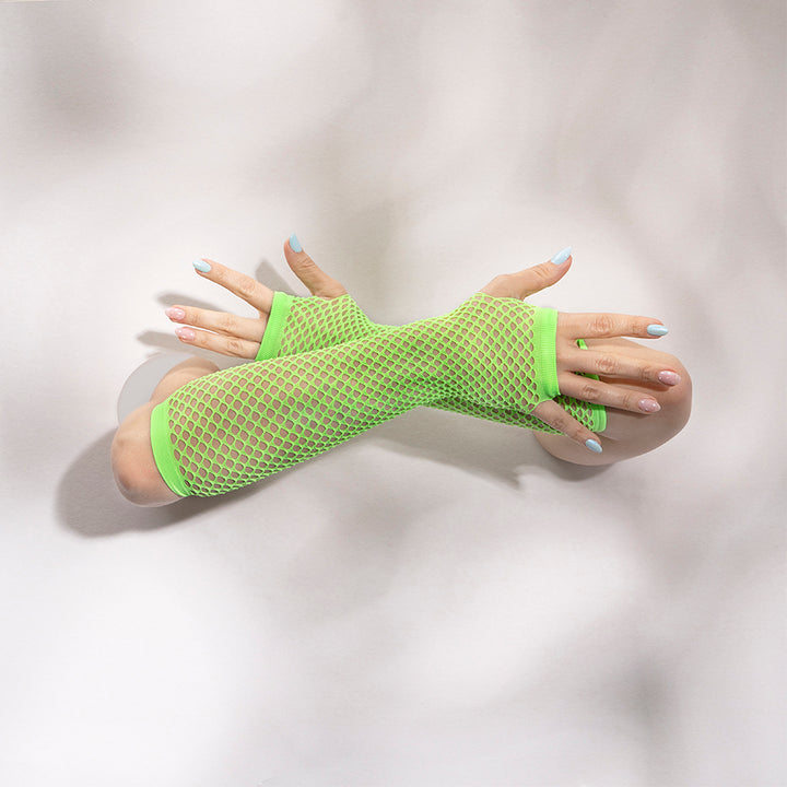 Guantes de Malla Leigh Color Verde Neón - Sen Fantasy