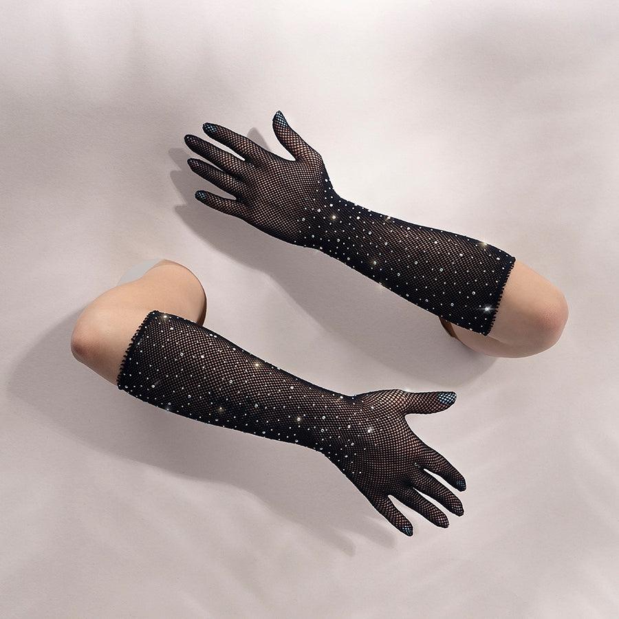 Guantes de Malla Seducción Color Negro - Sen Fantasy