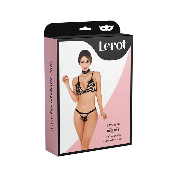 Lerot Conjunto Lencería Yara Negro - Sen Fantasy