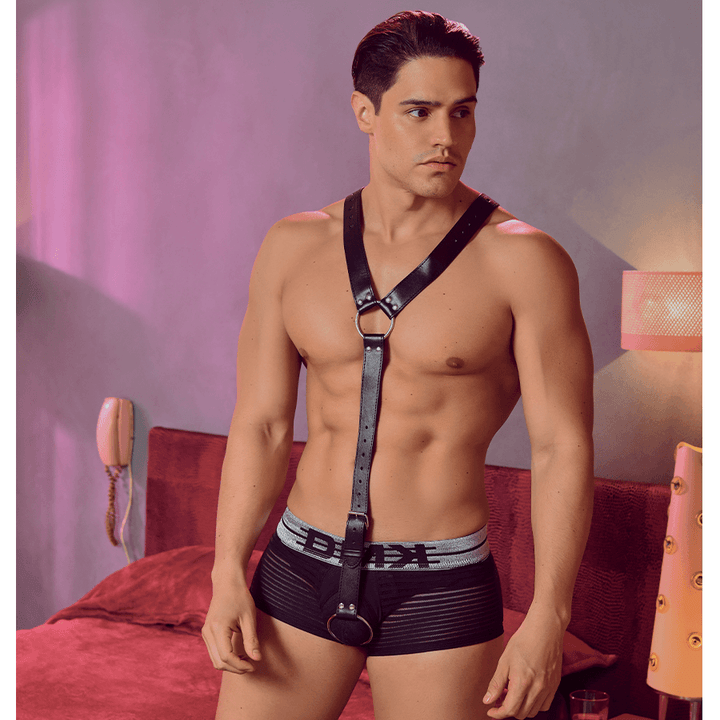 Men Sexy Lingerie Black - Sen Fantasy