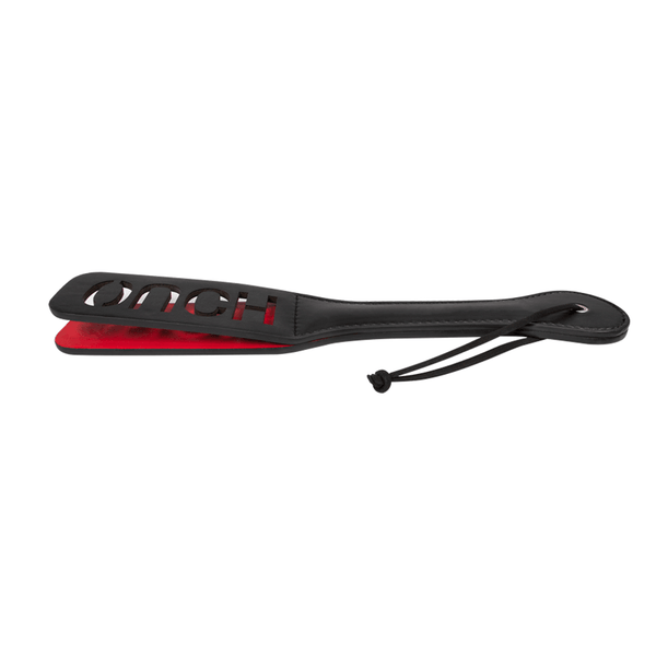 Paleta De Nalgadas Abierta Ouch Negra/Roja - Sen Fantasy