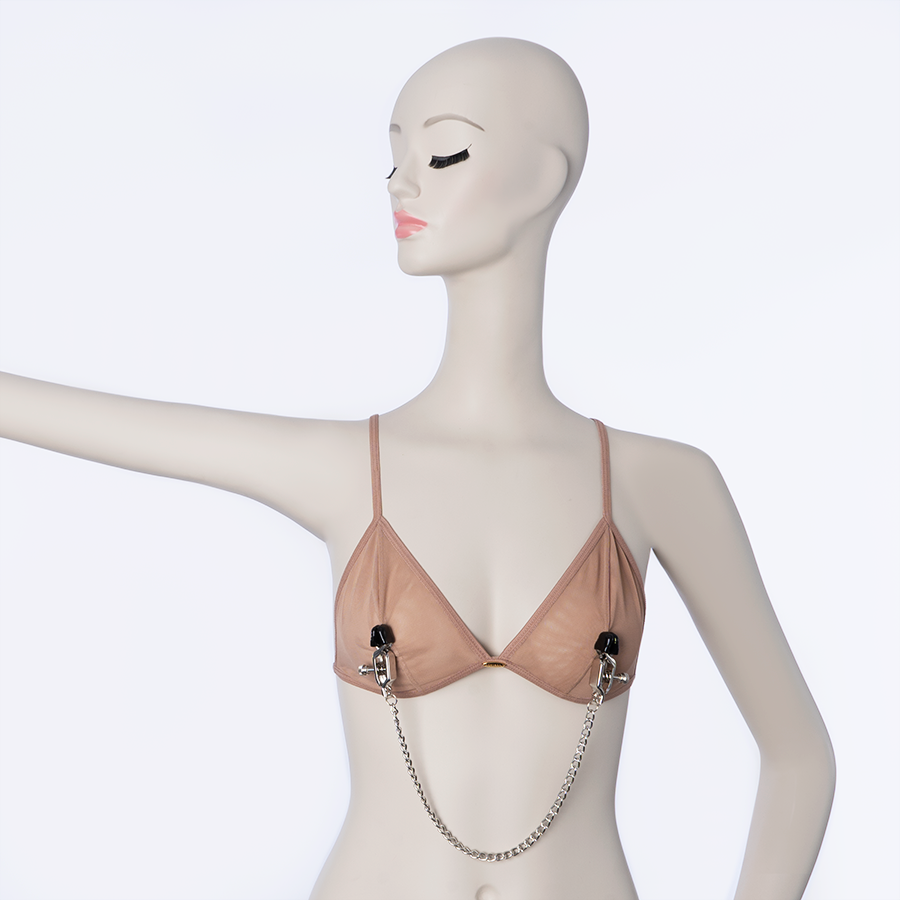 Pinzas para Pezones Graduable Cadena Silver - Sen Fantasy