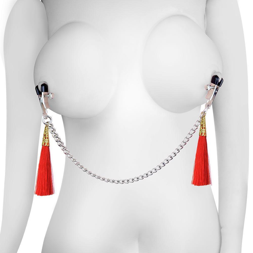 Pinzas Para Pezones Tassel Clamp With Chain - Sen Fantasy