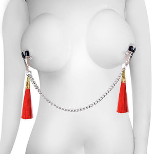 Pinzas Para Pezones Tassel Clamp With Chain - Sen Fantasy