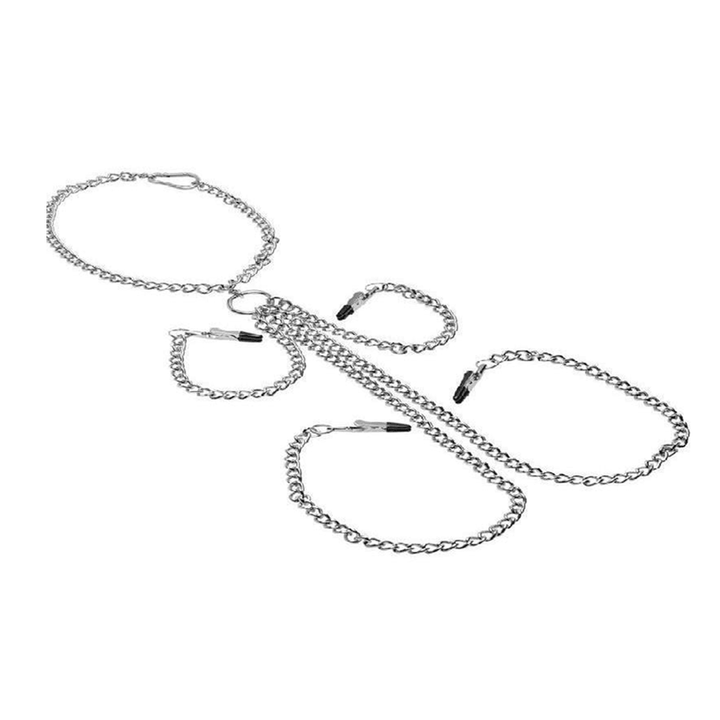 Pinzas Para Pezones y Clitoris Amante Plata - Sen Fantasy