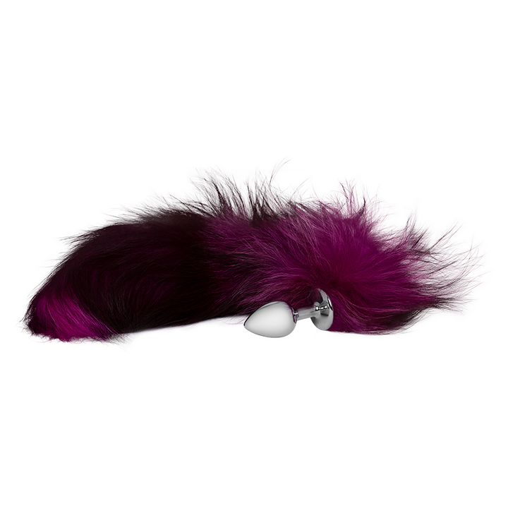 Plug Anal Cola de Zorro Negro y Morado - Sen Fantasy