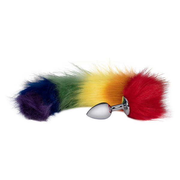 Plug Anal Cola de Zorro Rainbow Pride - Sen Fantasy