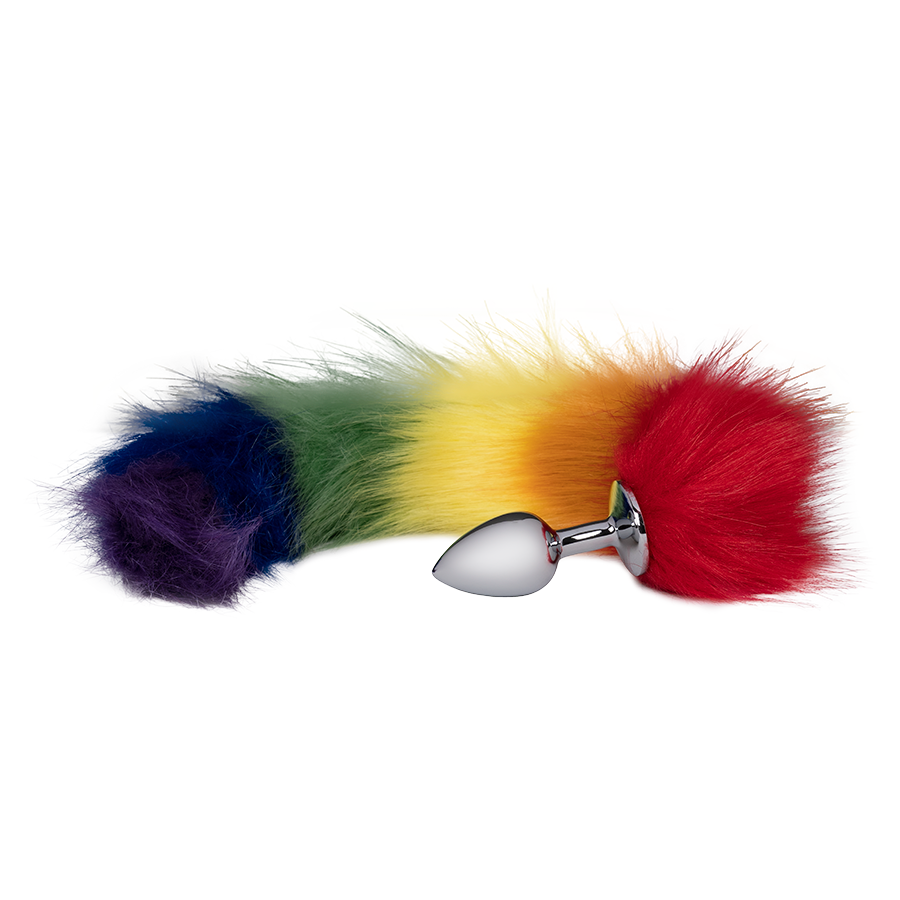 Plug Anal Cola de Zorro Rainbow Pride - Sen Fantasy