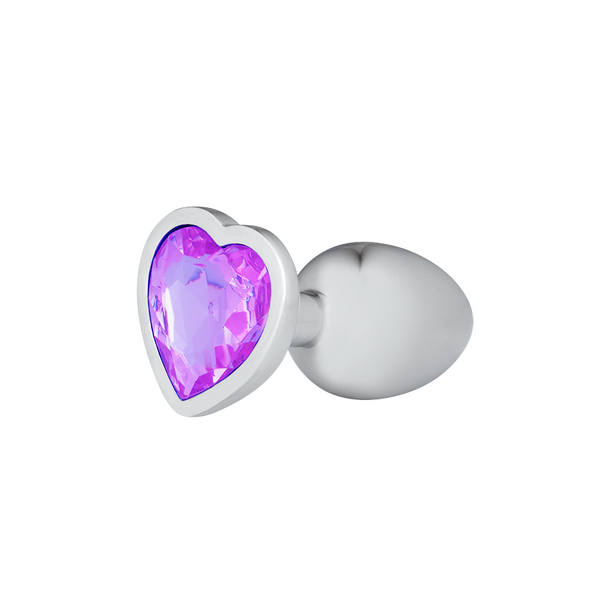 Plug Anal Corazón Gema Violeta Talla S - Sen Fantasy