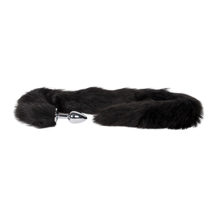 Plug Anal Gato Largo Negro - Sen Fantasy