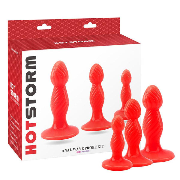 Plug Anal Kit Wave Probe Red - Sen Fantasy