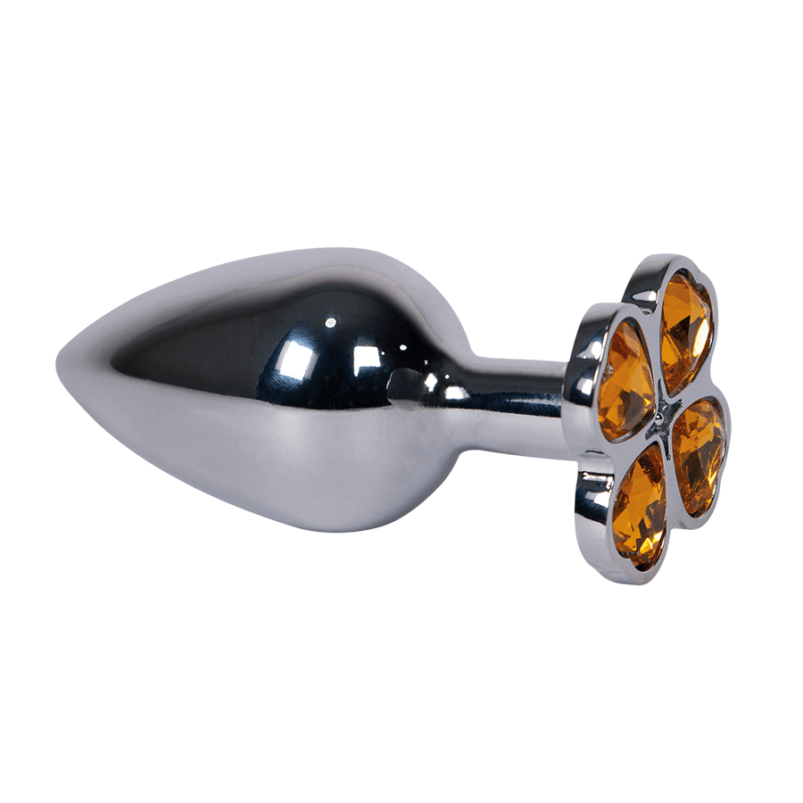 Plug Anal Trébol Gema Amarilla Talla M - Sen Fantasy