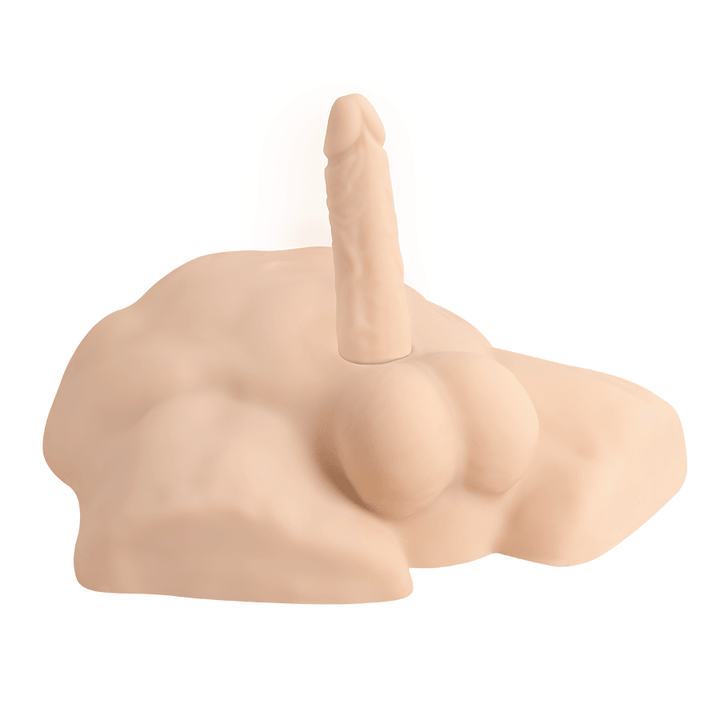Premium Silicone Realistic Medio Torso de Dildo Intercambiable Caramel - Sen Fantasy