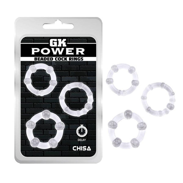 Rings Beaded Cock Clear - Sen Fantasy