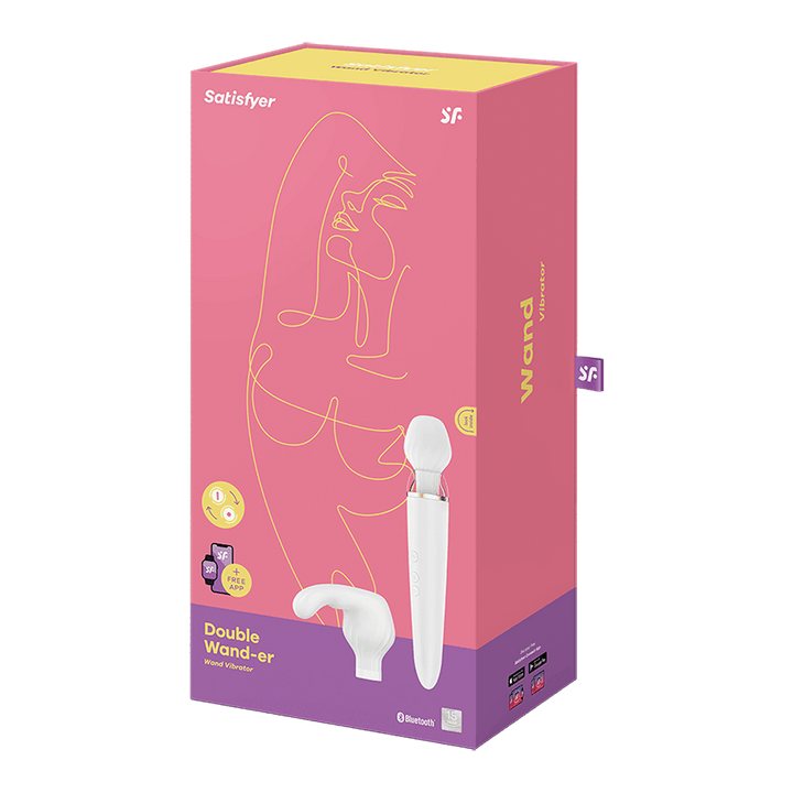 Satisfyer Double Wand-Er Vibrador Interactivo Tipo Hitachi - Sen Fantasy