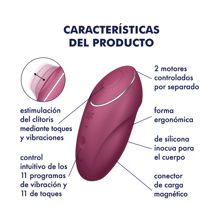 Satisfyer Tap & Climax 1 Estimulador De Clitoris - Sen Fantasy