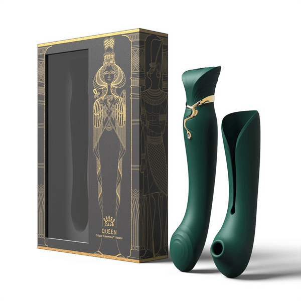 Set Vibrador de Lujo Queen Jewel Green Controlado por APP Bluetooth by ZALO - Sen Fantasy