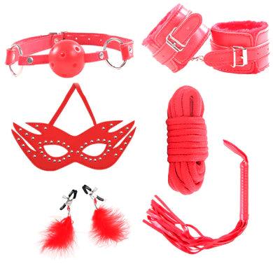 Slut Bondage 6 Piezas Rojo - Sen Fantasy