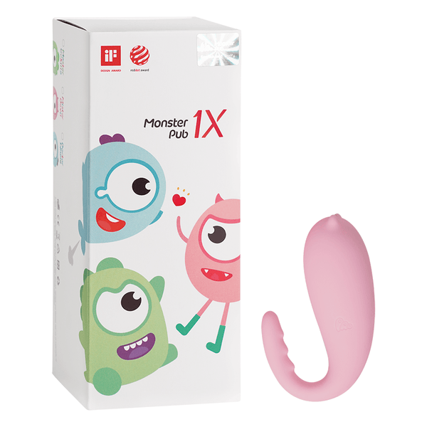 Vibrador a control remoto con APP Original Monster Pub 1x Excited Mr Devil Pink - Sen Fantasy