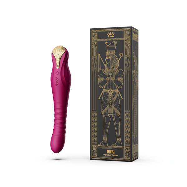 Vibrador de Lujo King Velvet Purple Controlado por APP Bluetooth by ZALO - Sen Fantasy