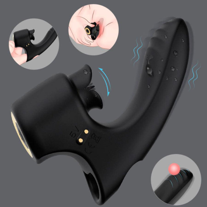 Vibrador Devil's Kiss Black - Sen Fantasy