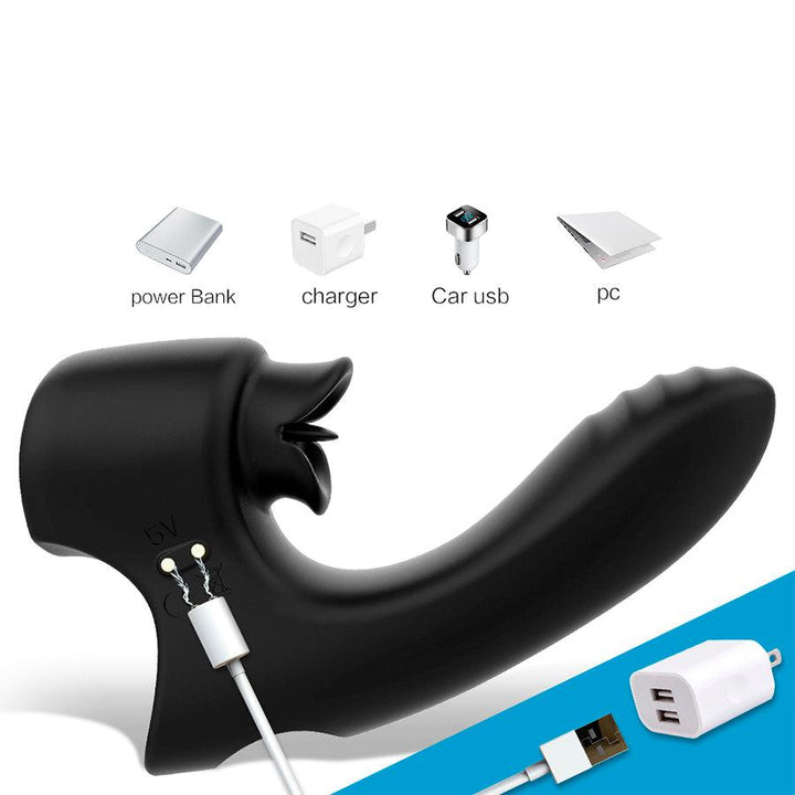 Vibrador Devil's Kiss Black - Sen Fantasy