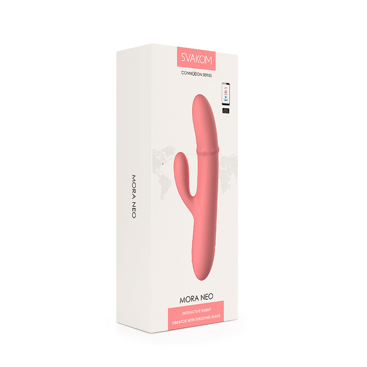 Vibrador Dobe Estimulación Mora NEO Peach Pink Controlado por APP Global By Svakom - Sen Fantasy