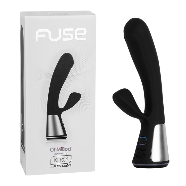 Vibrador Doble Estimulación Fuse Black Controlado por APP Global by Kiiro - Sen Fantasy