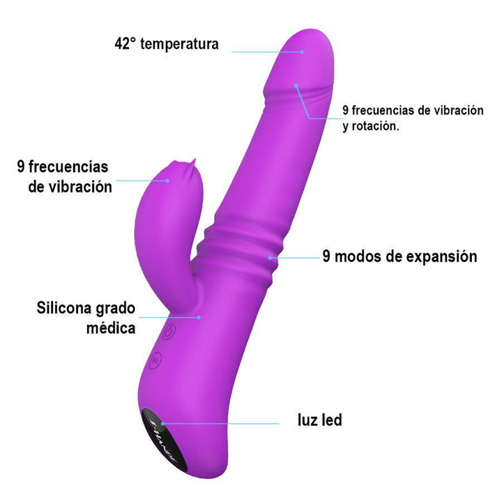 Vibrador Doble Estimulación Kaya Purple - Sen Fantasy