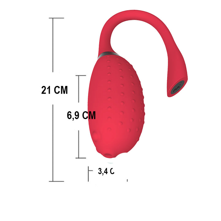 Vibrador Magic Fugu Red Controlado por APP Global - Sen Fantasy