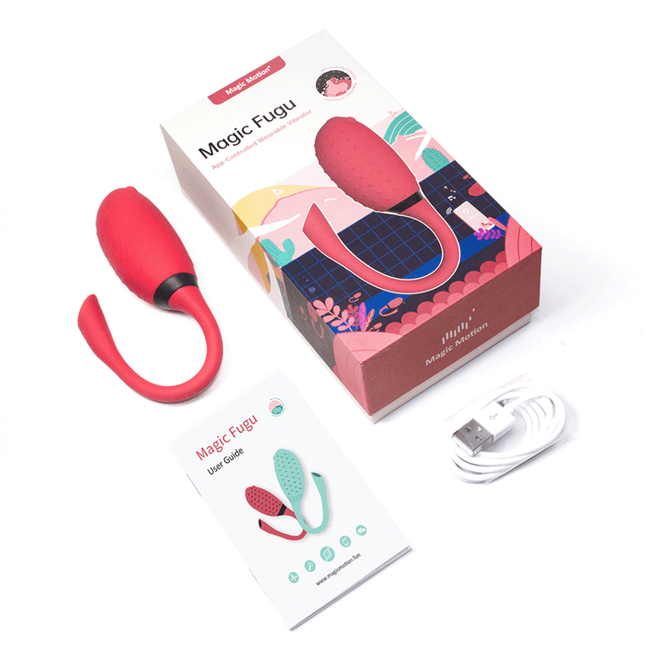 Vibrador Magic Fugu Red Controlado por APP Global - Sen Fantasy