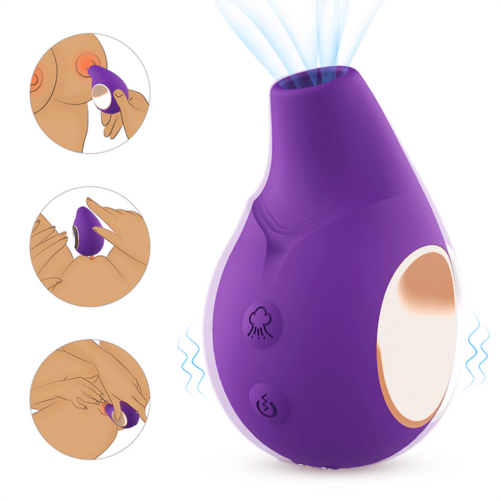 Vibrador y Estimulador clirtorial por Ondas George BY Amzing Toys Purple - Sen Fantasy