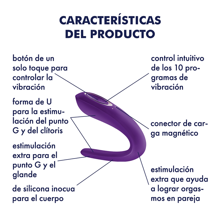 Satisfyer Double Classic Vibrador Para Pareja - Sen Fantasy