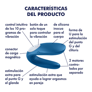 Satisfyer Double Whale Vibrador Para Pareja - Sen Fantasy