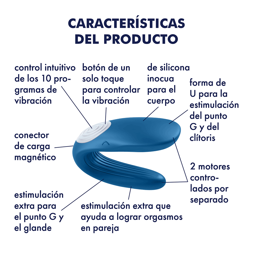 Satisfyer Double Whale Vibrador Para Pareja - Sen Fantasy
