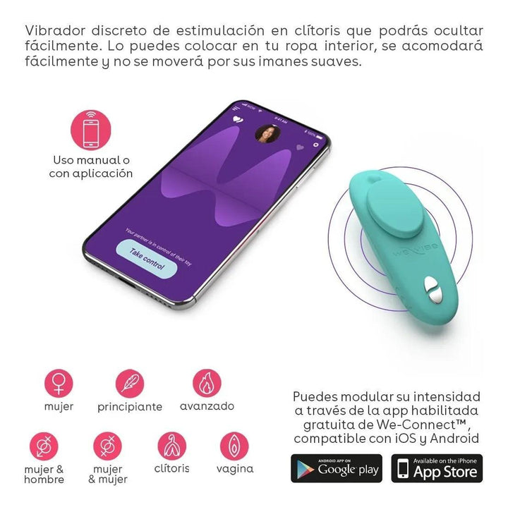 We-Vibe Vibrador De Panty Interactivo Moxie - Sen Fantasy